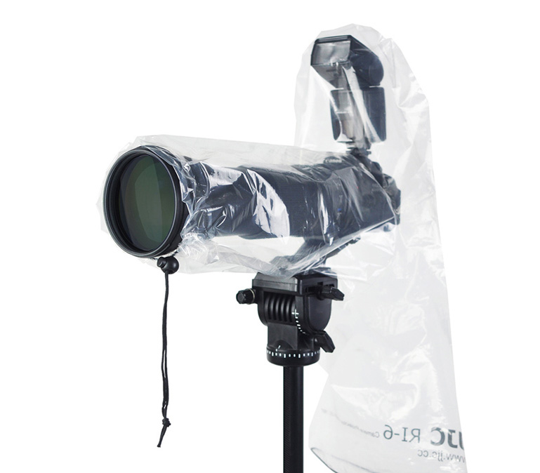 Дождевой чехол JJC RI-4C для фотокамер со вспышкой, прозрачный (RI-5 + RI-6)