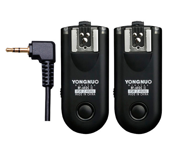 Трансивер + пульт ДУ Yongnuo RF-603C II C1 для Canon, 1 пара