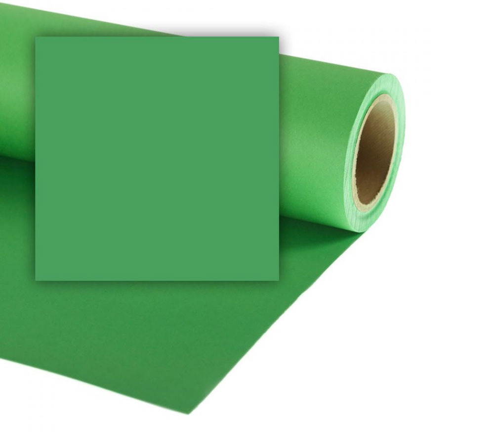 Фон Colorama Greenscreen, бумажный, 3.55 х 15 м, зеленый