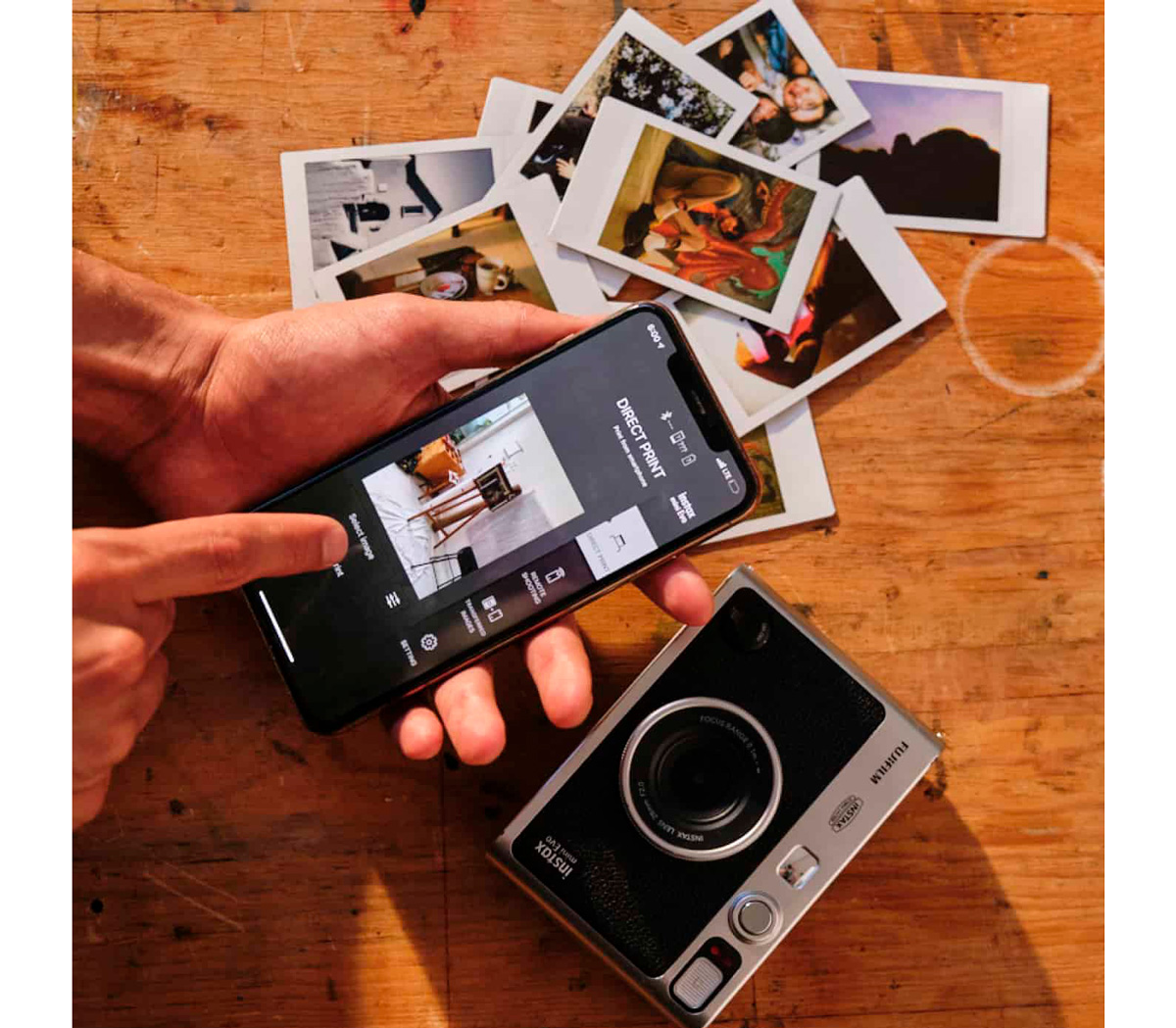 Фотоаппарат моментальной печати Fujifilm Instax Mini EVO, черный