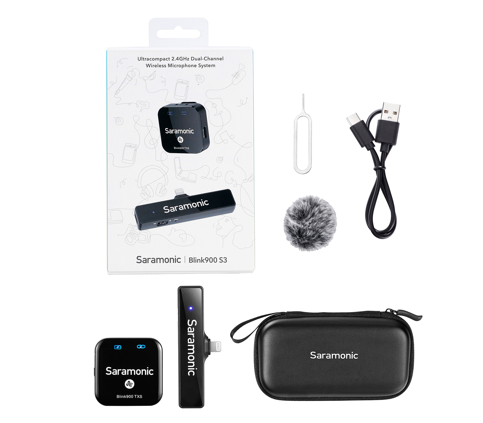 Беспроводная система Saramonic Blink900 S3, TX+RXDi, Lightning
