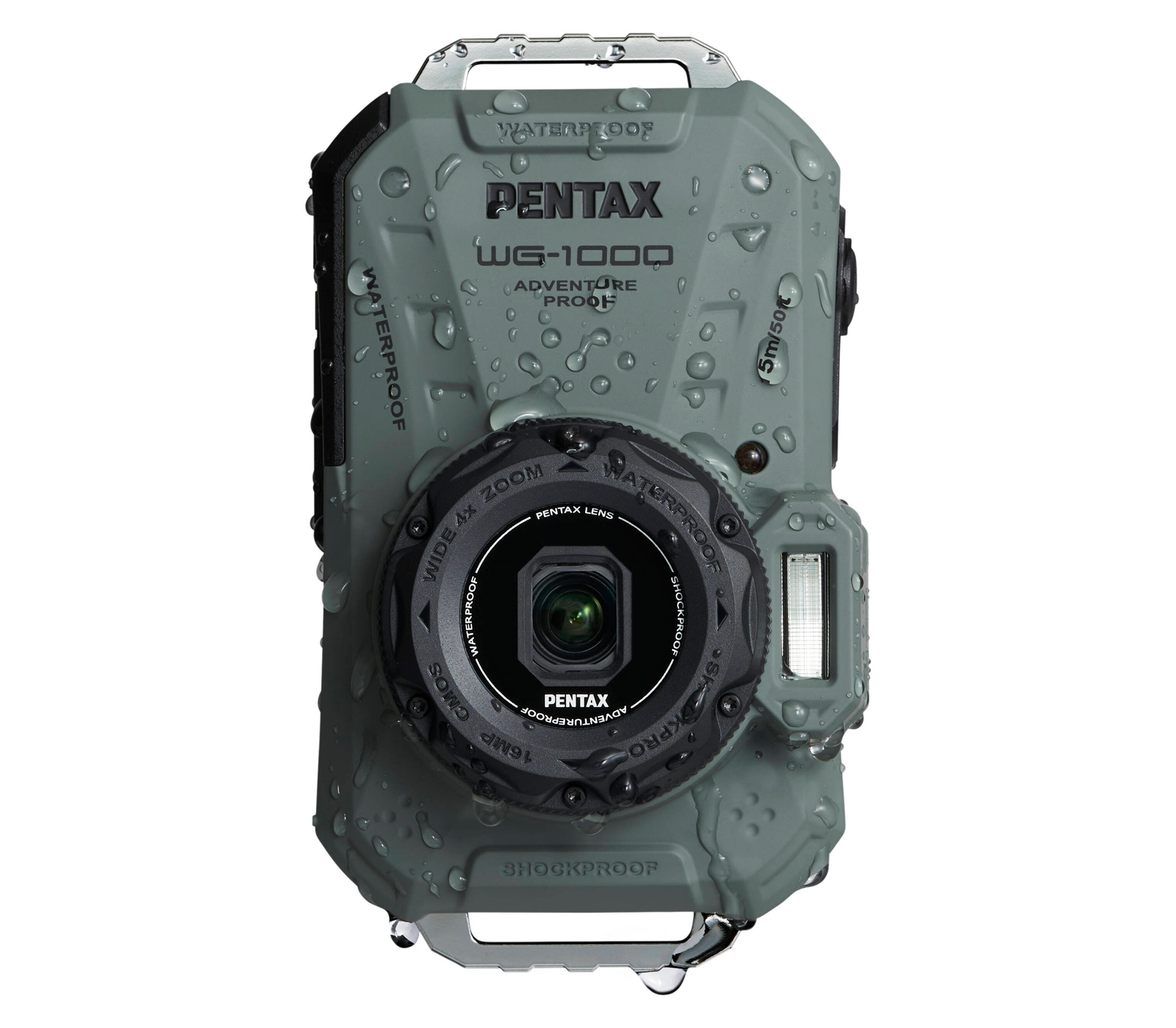 Компактный фотоаппарат Pentax WG-1000, оливковый