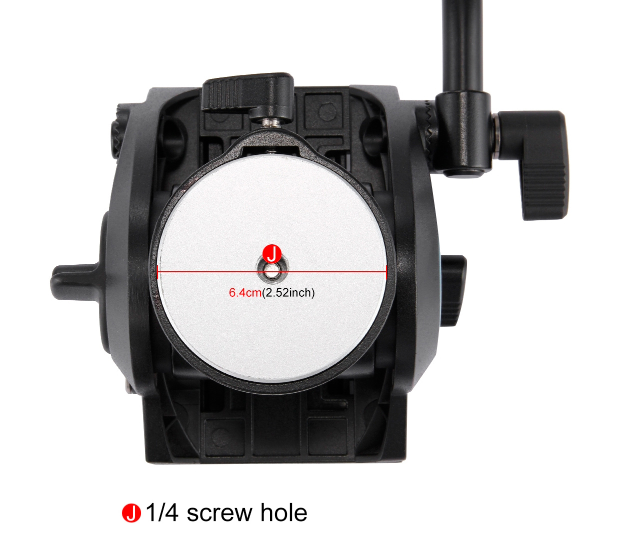 Штативная головка Puluz PU3501B Heavy Duty Video Fluid Head Large, до 10 кг