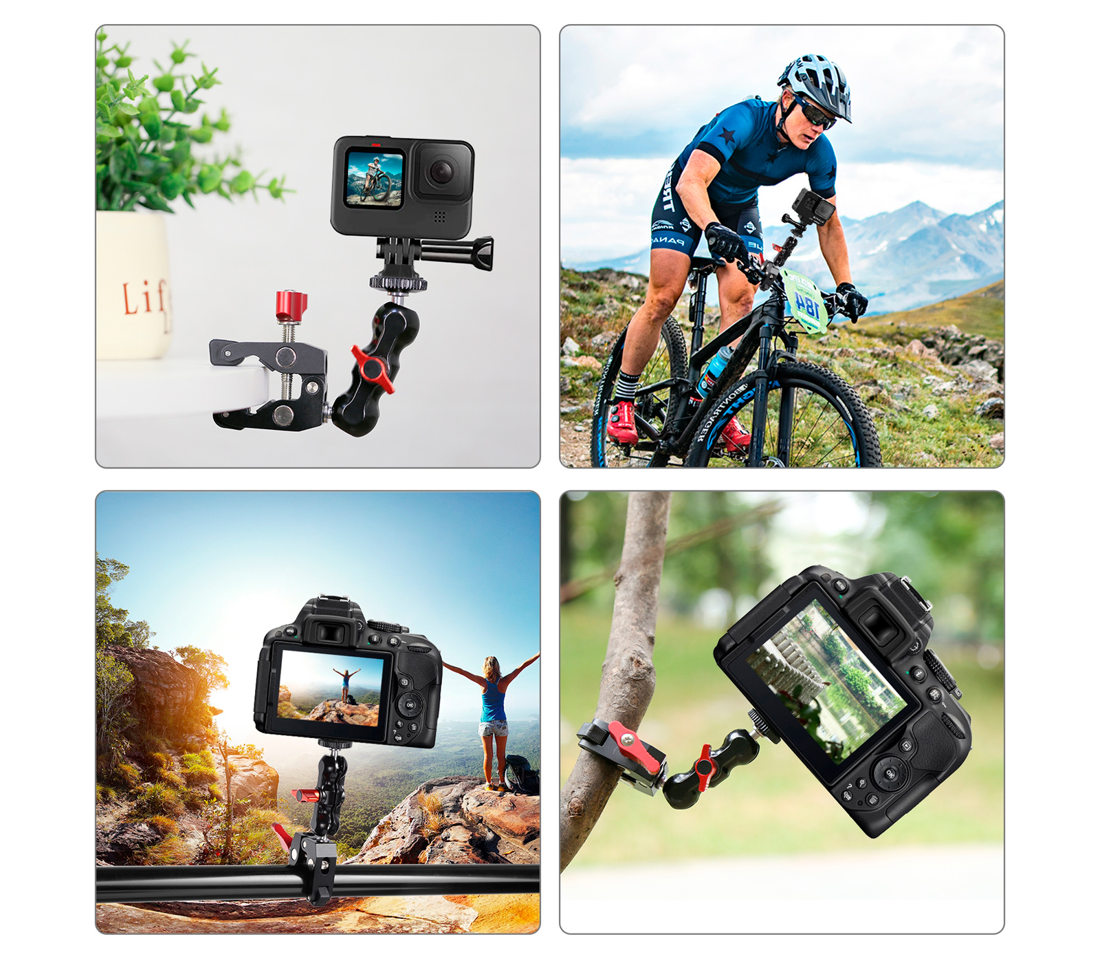 Держатель Puluz PU3079R Magic Arm Ball Mount Clamp