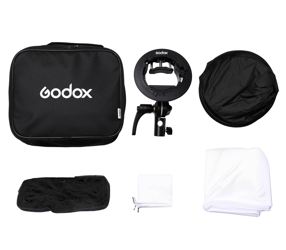 Софтбокс Godox SGGV8080, 80х80 см, с сотами и адаптером для вспышки