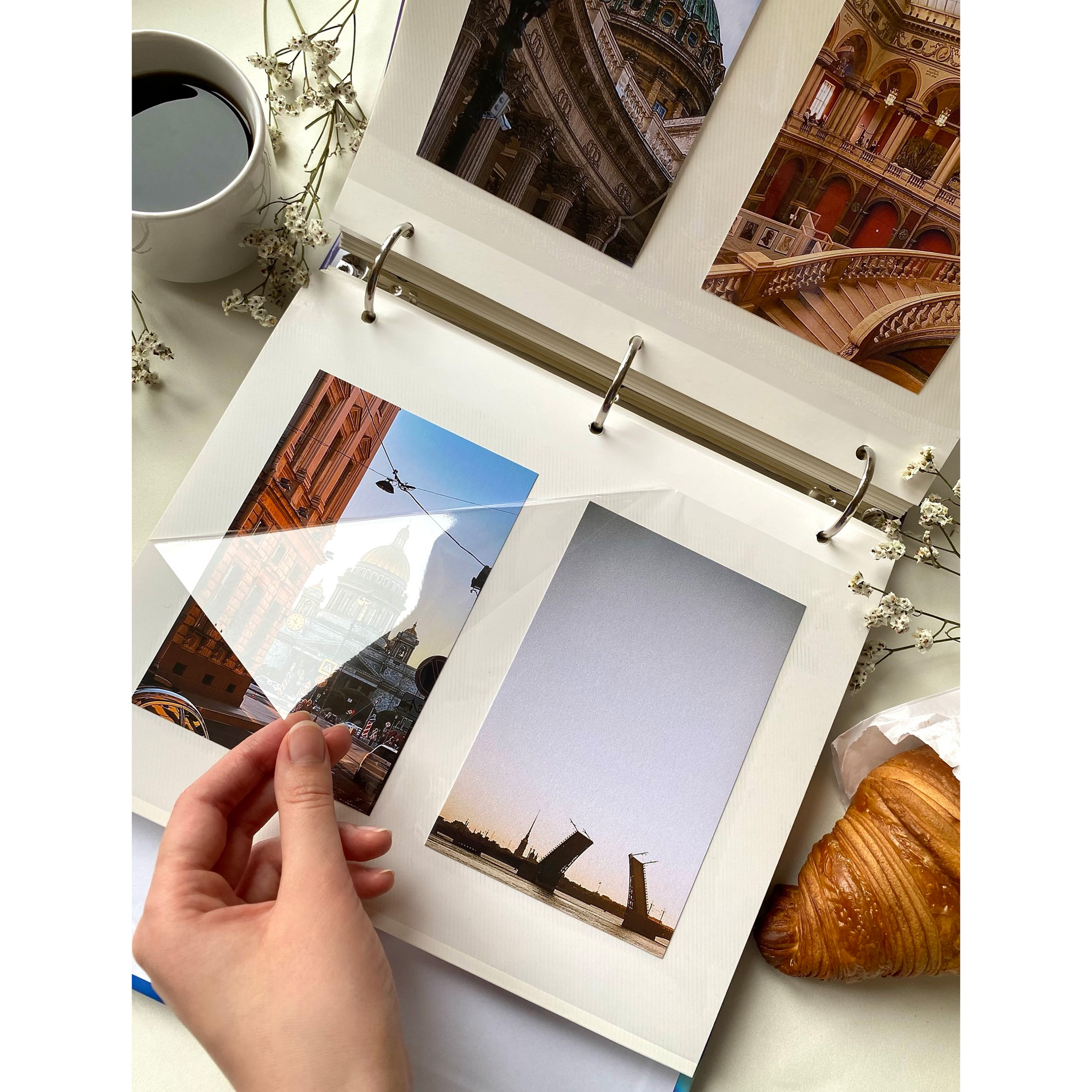 Фотоальбом Полином магнитный, 50 листов 23х28 см  - «Portfolio», черный