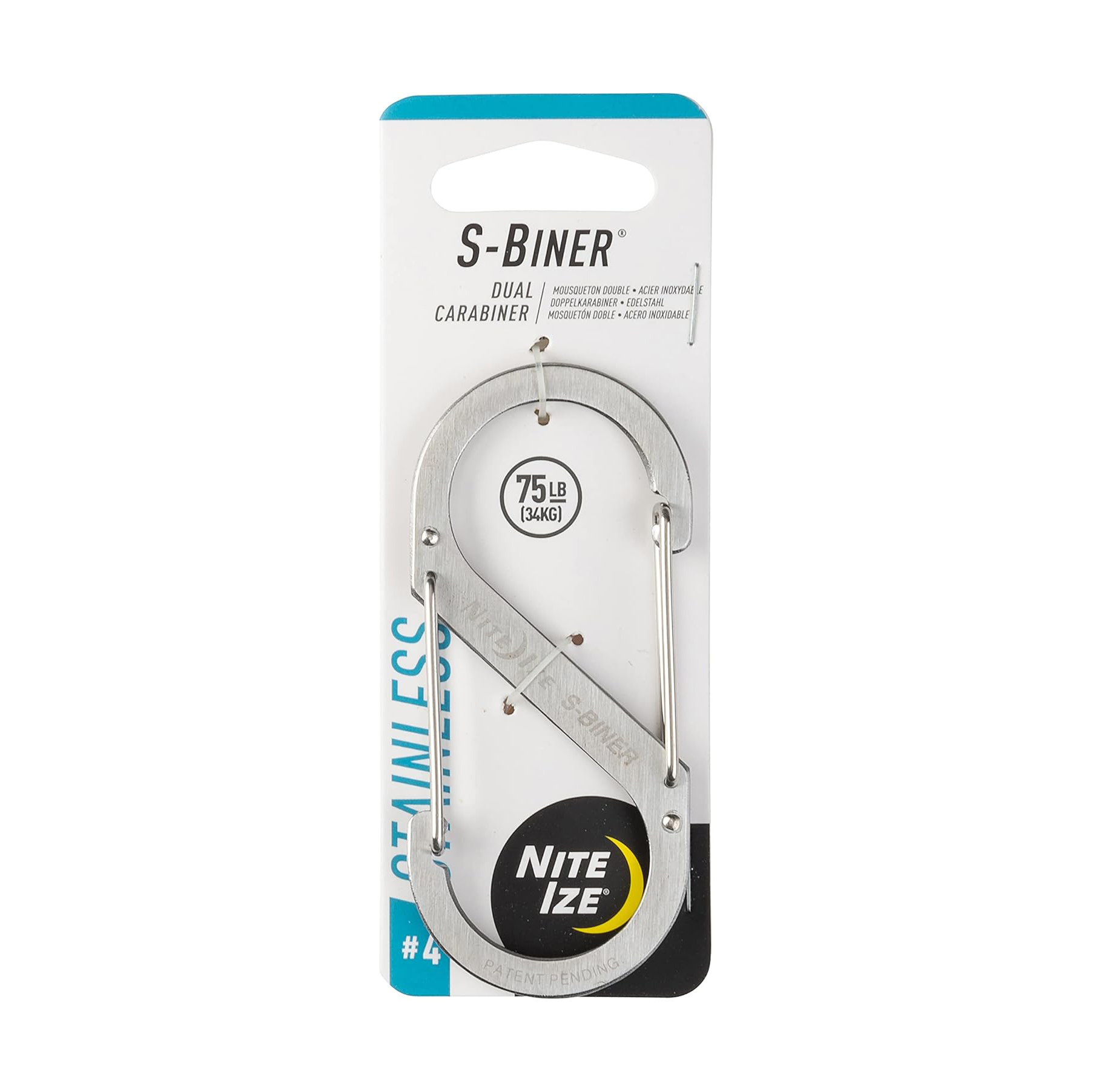 Карабин Nite Ize S-Biner, размер 4, стальной