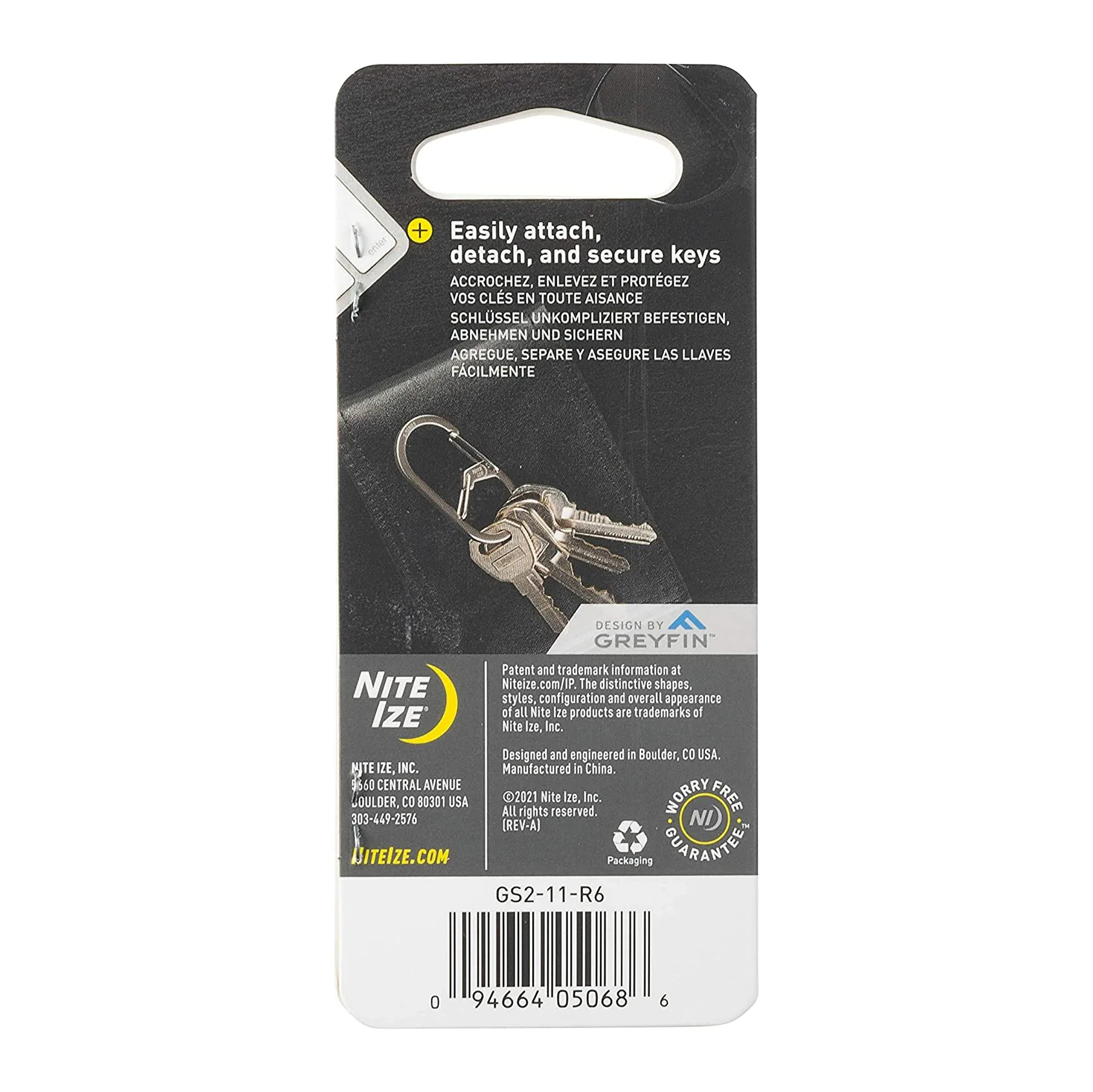 Карабин Nite Ize G-Biner, размер 2, стальной