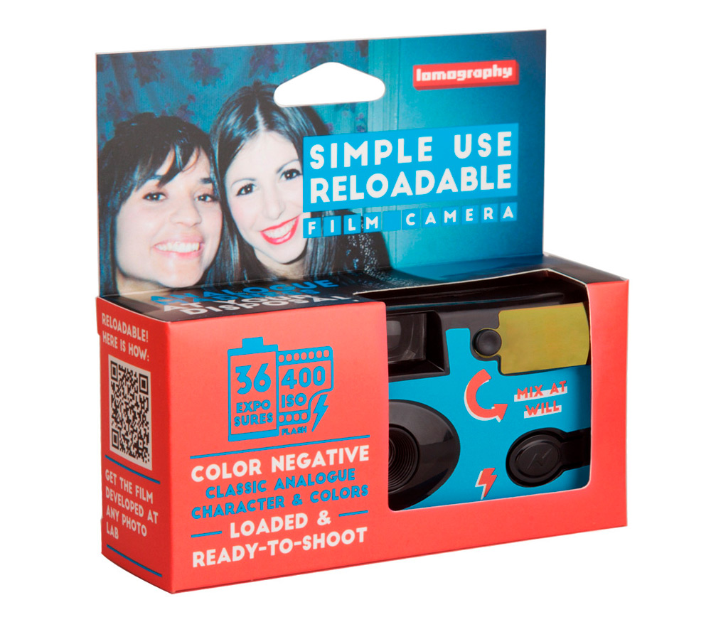 Пленочный фотоаппарат Lomography Simple Use 400/36 Color Negative (уцененный)