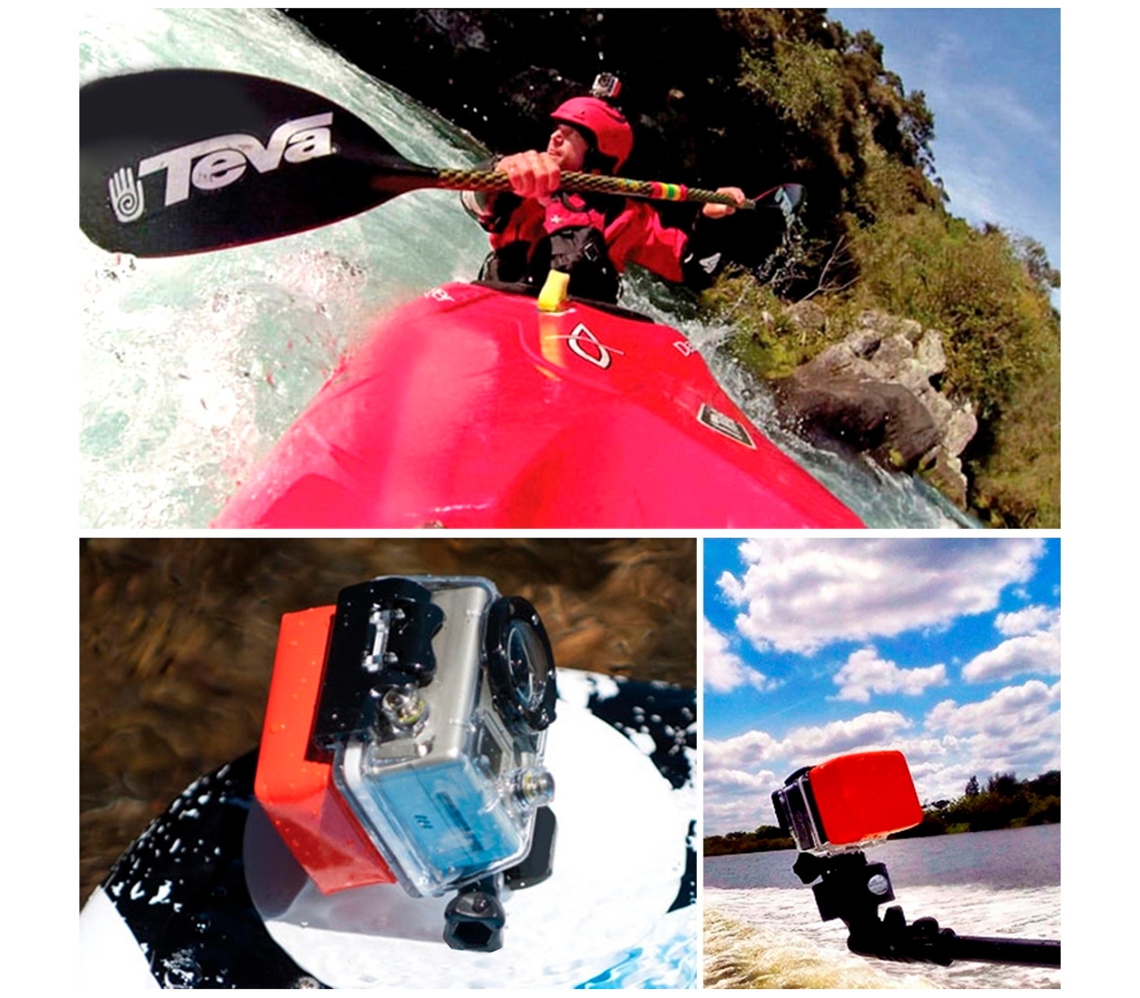Комплект аксессуаров Puluz PKT13 Surfing Accessories Kit 14 в 1, для экшн-камер, в кейсе