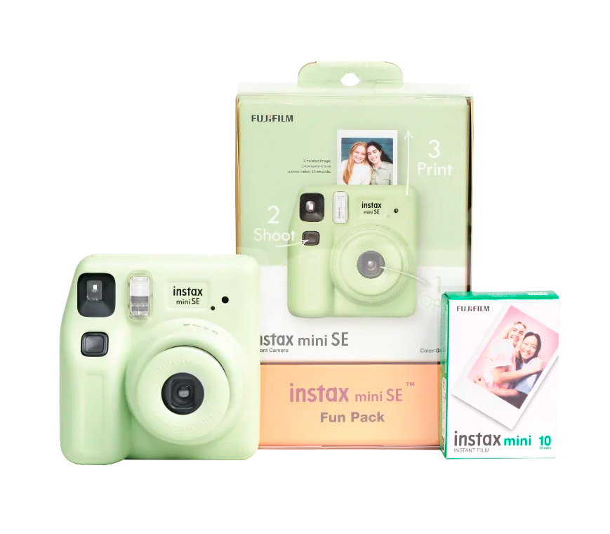 Фотоаппарат моментальной печати Fujifilm Instax MINI SE Fun Pack зеленый