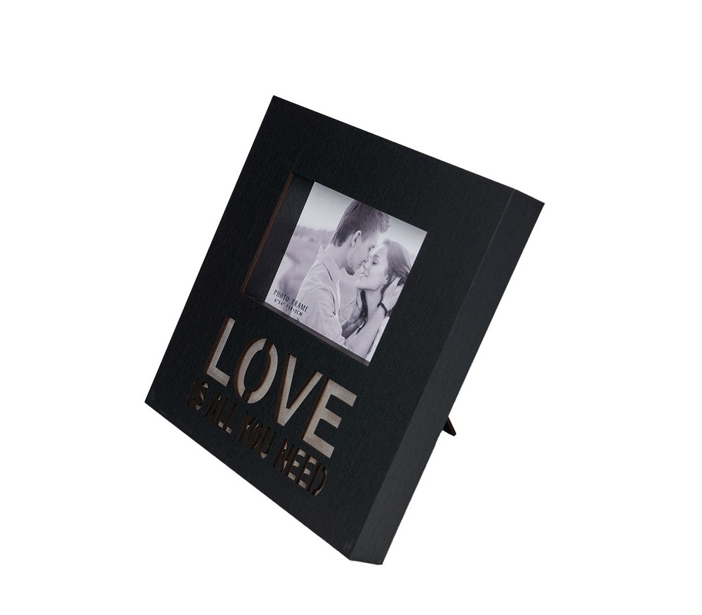Фоторамка с подсветкой Fotografia 10x15 см, "Love", черная (FFL - 862)