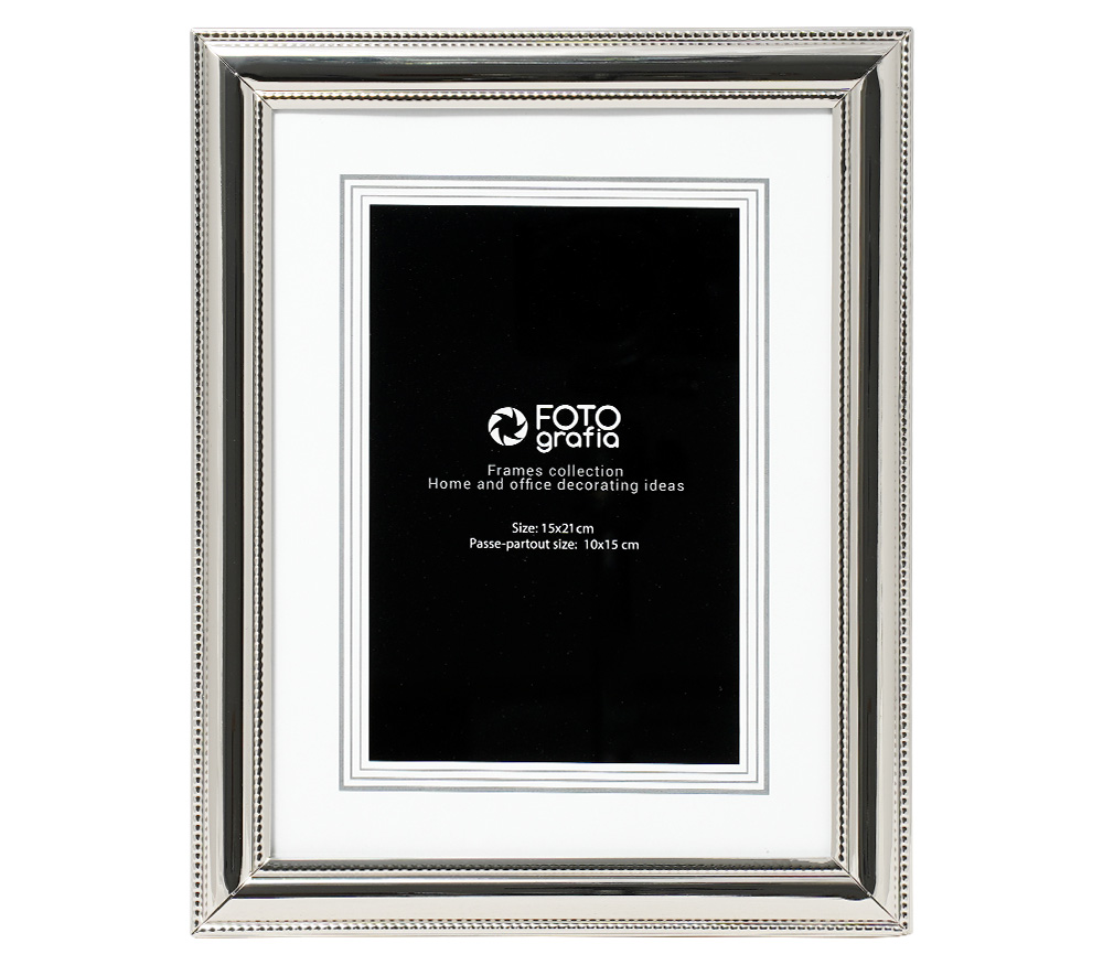 Фоторамка Fotografia 15x21 см, серебристая, FFM-5513