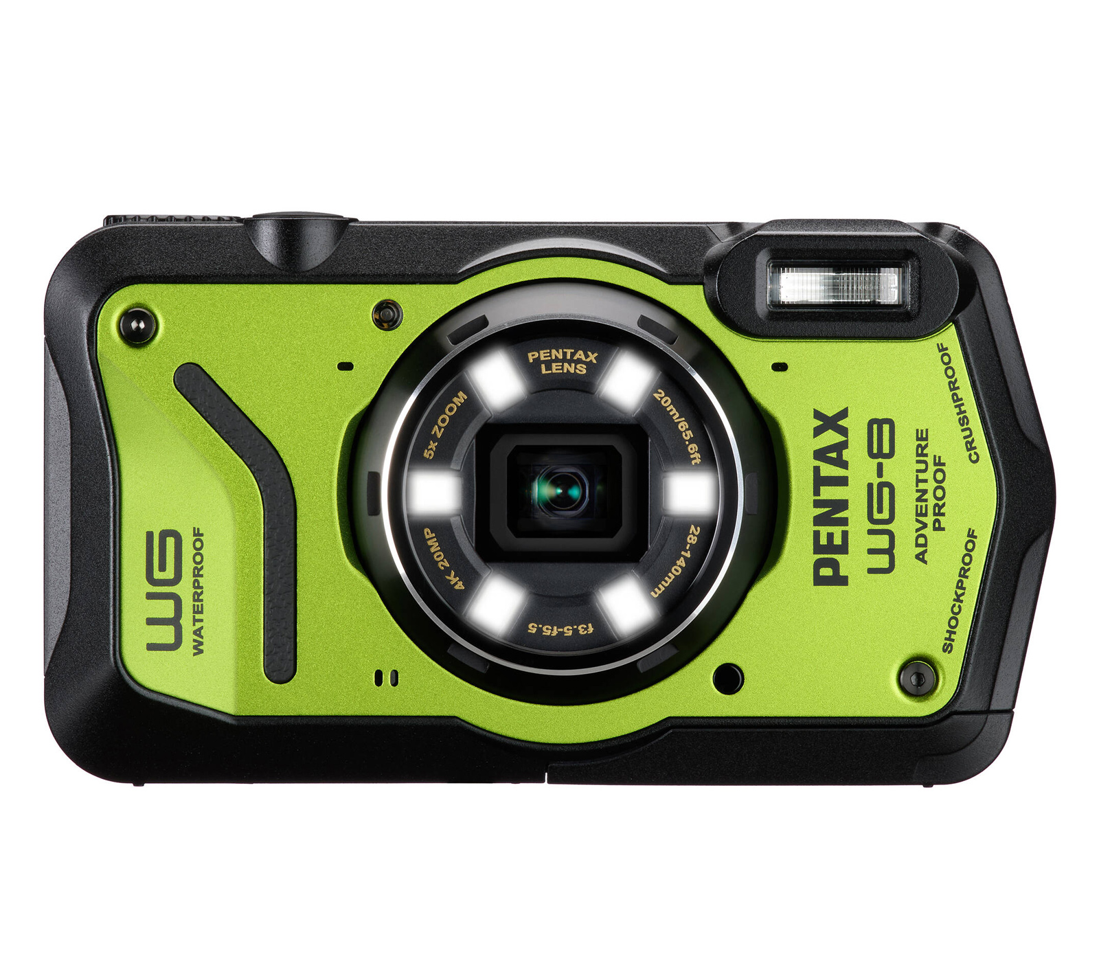 Компактный фотоаппарат Pentax WG-8 зеленый