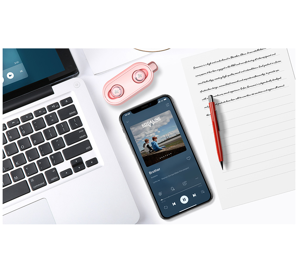 Беспроводные наушники Saramonic SR-BH40, розовые