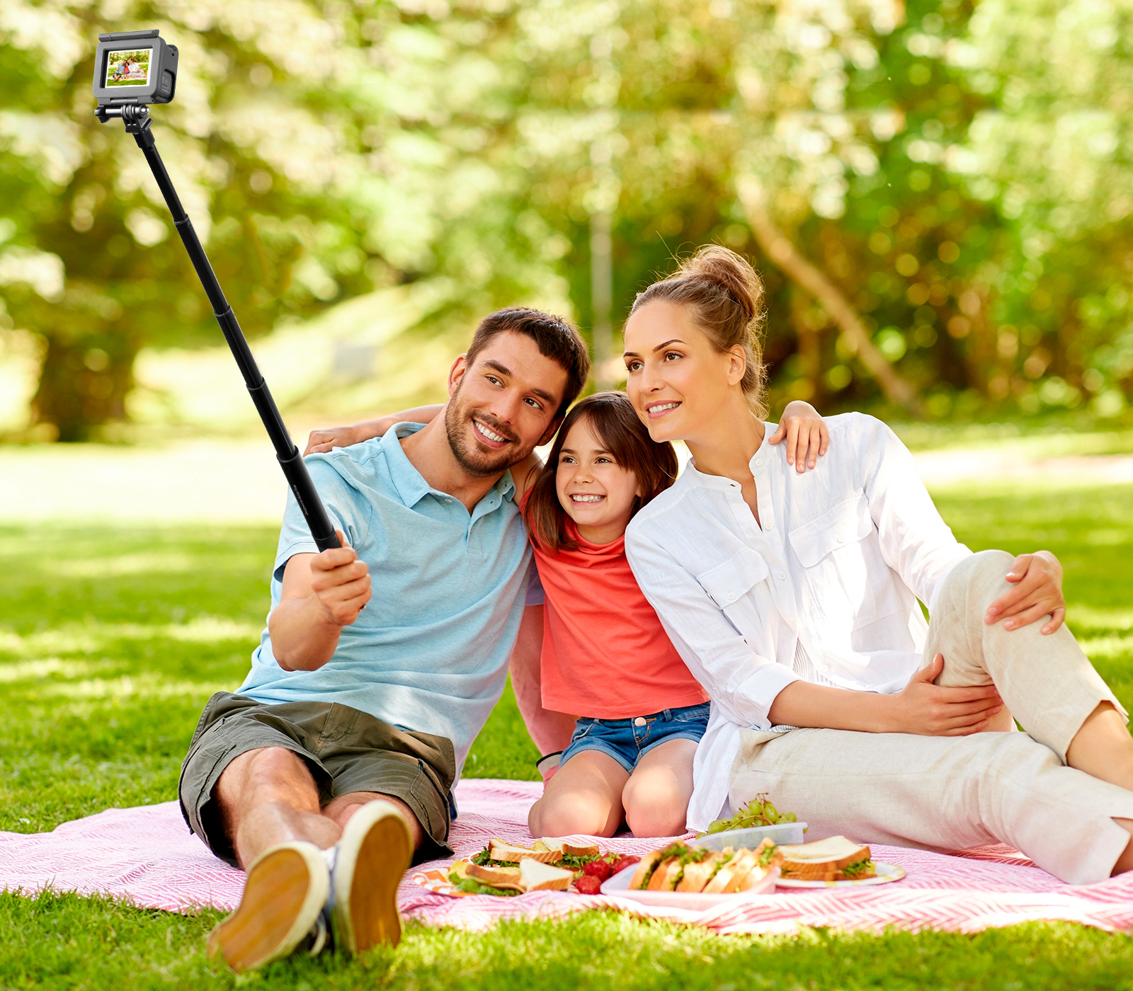 Монопод для селфи Puluz PU815 Selfie Stick, длина до 110 см