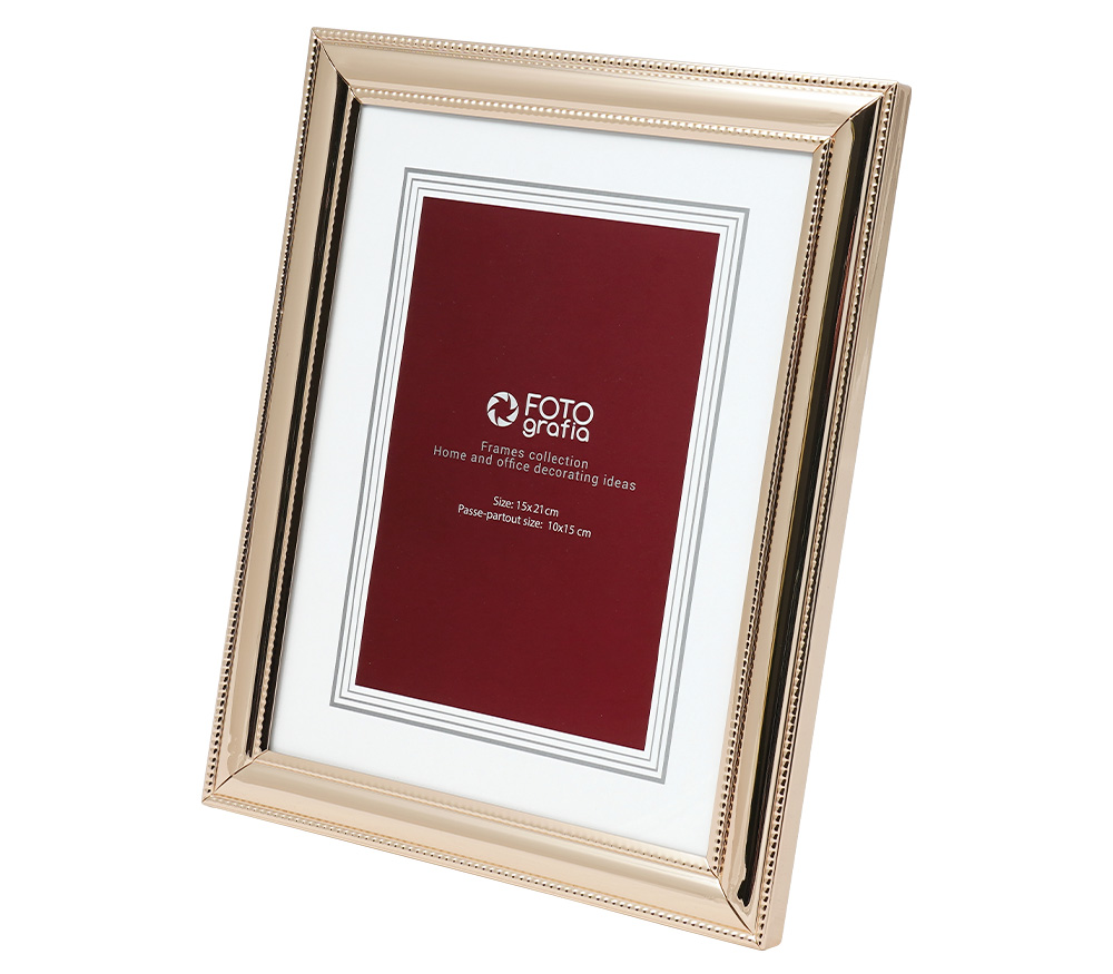 Фоторамка Fotografia 15x21 см, золотистая, FFM-5523