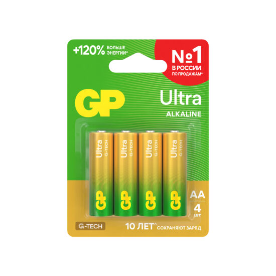 Батарейки GP Ultra AA, 4 шт.