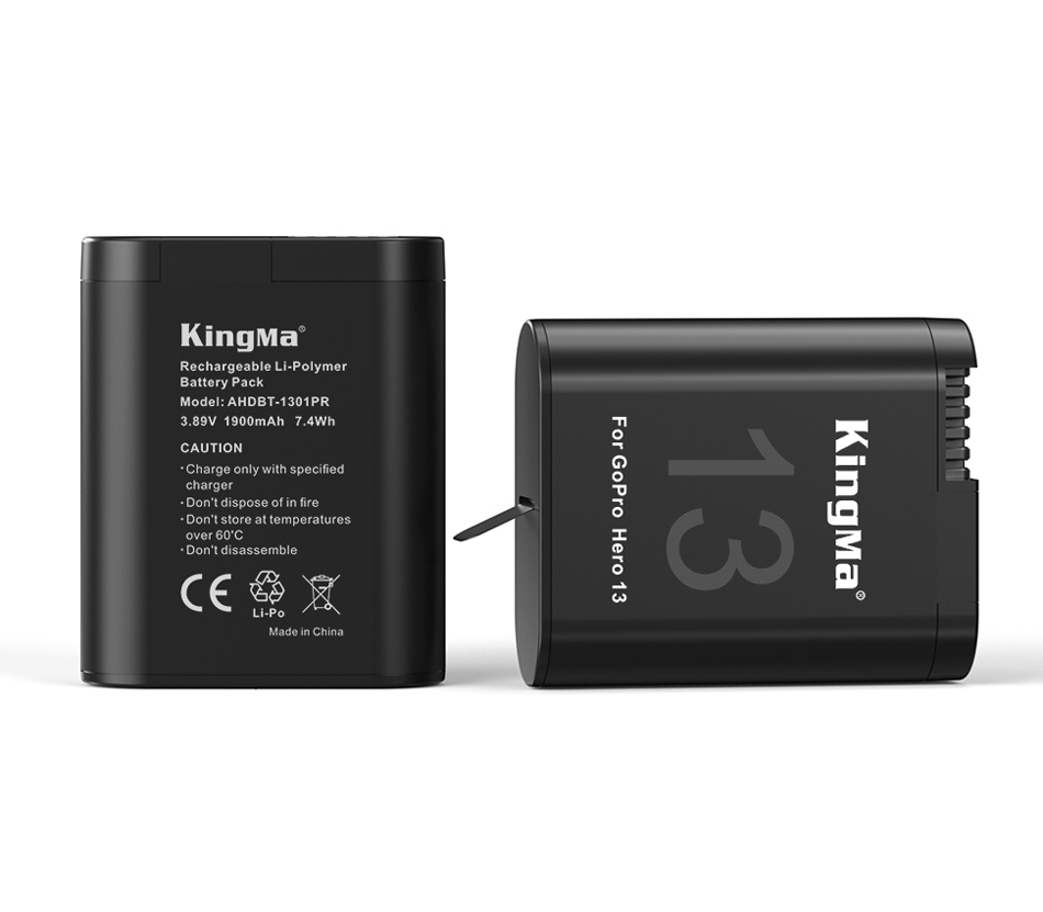 Зарядное устройство Kingma BM067 + 2 аккумулятора для GoPro HERO13