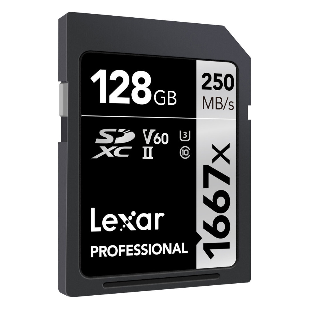 Карта памяти Lexar SDXC 128GB Professional 1667x UHS-II U3 V60 (250/120 MB/s)