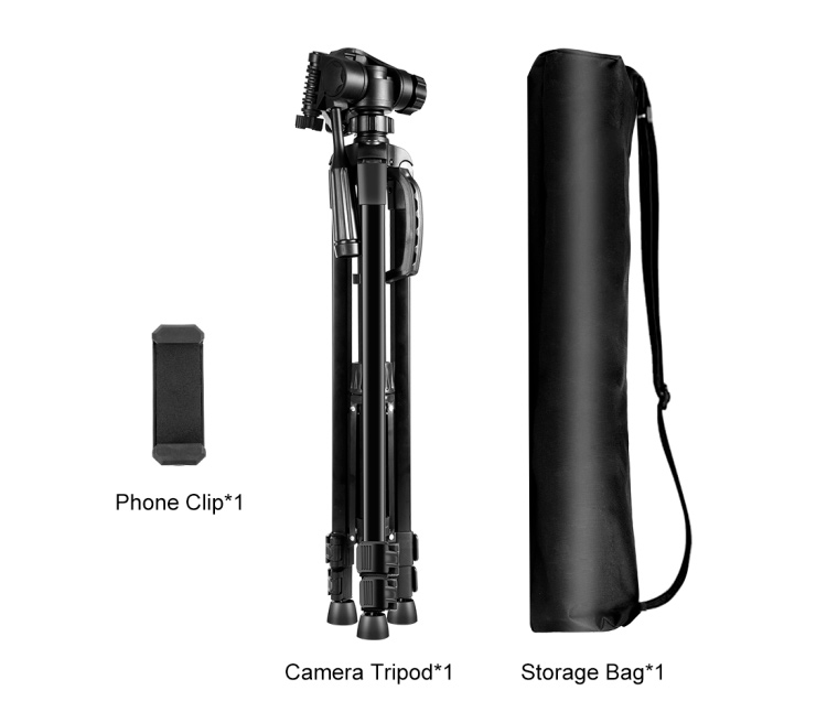Штатив Puluz PU3096B, с головой + держатель для смартфона