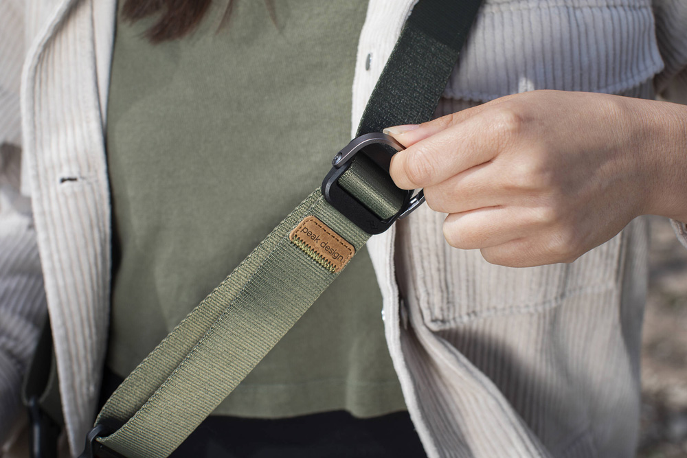 Ремень Peak Design Camera Strap Slide Lite, темно-зеленый (Sage)