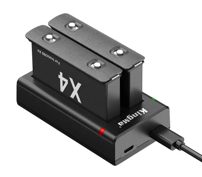 Зарядное устройство Kingma BM066 + 2 аккумулятора для Insta360 One X4