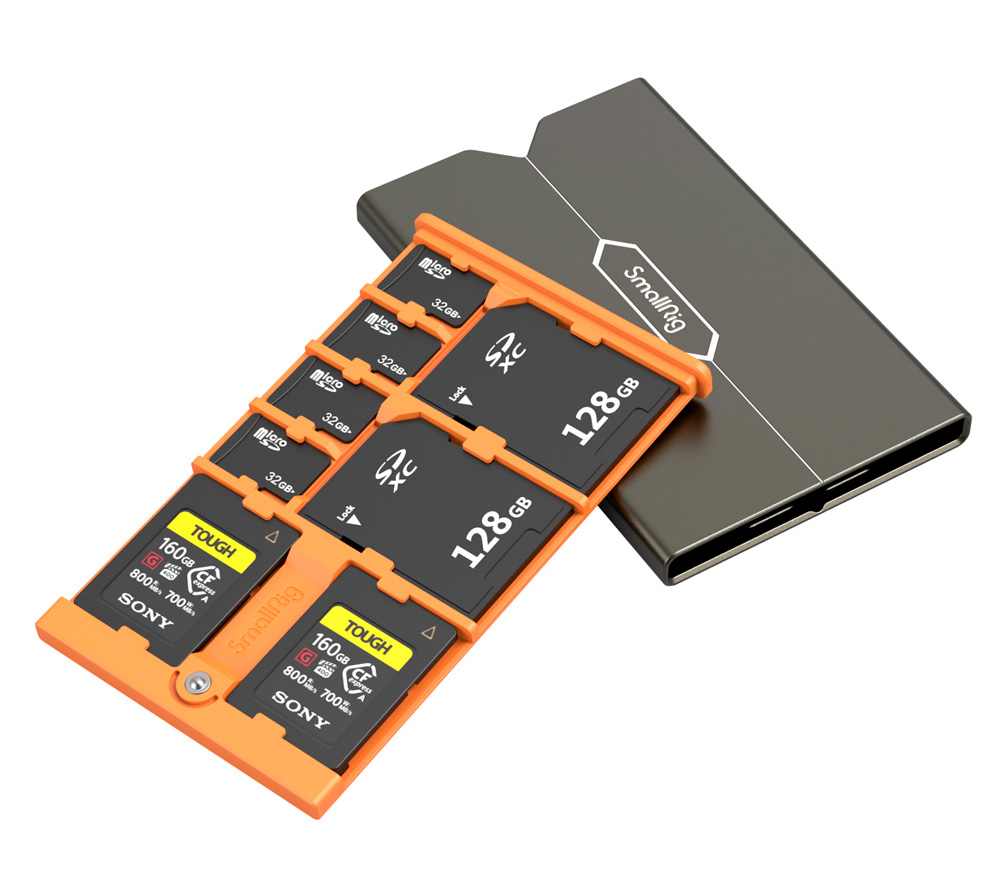 Пенал для карт памяти SmallRig 4107: 2х SD, 4x microSD, 2x CFexpress Type-A