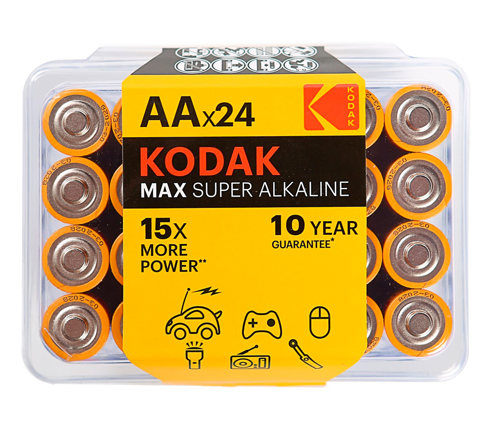 Батарейки Kodak MAX AA LR06-24, 24 шт.