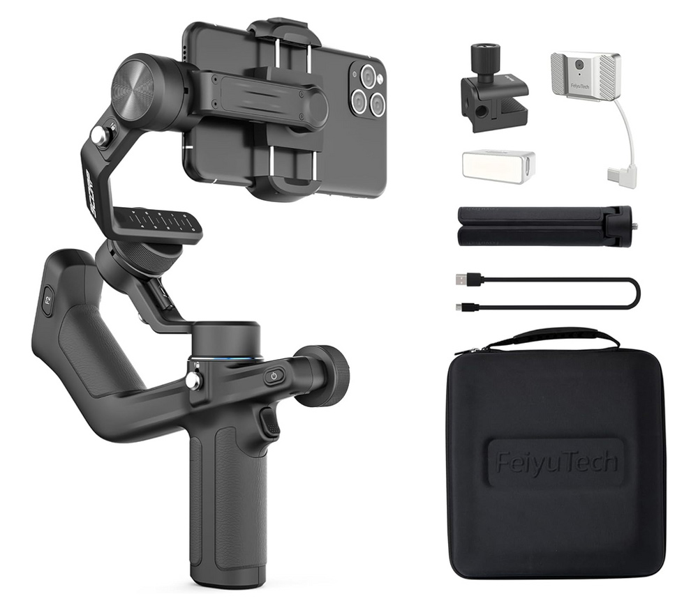 Стабилизатор FeiyuTech Scorp Mini P Kit, трехосевой, для смартфонов, черный