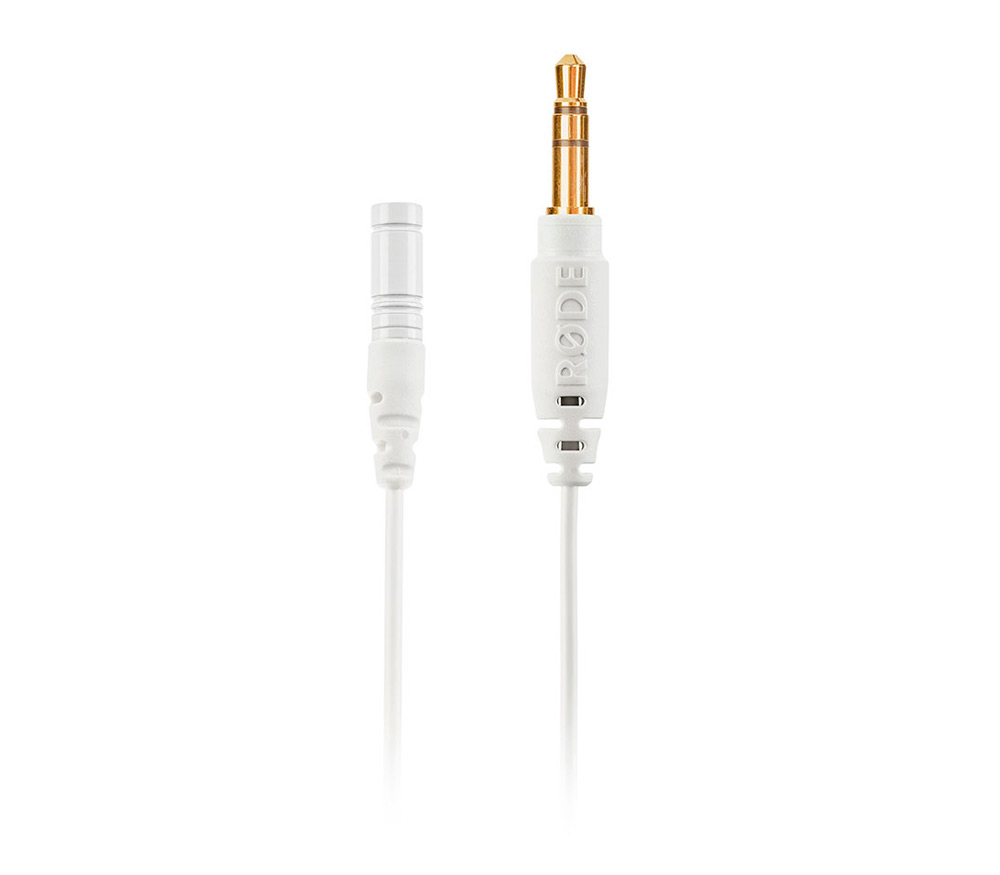 Петличный микрофон RODE Lavalier GO White, c разъёмом TRS 3,5мм, белый