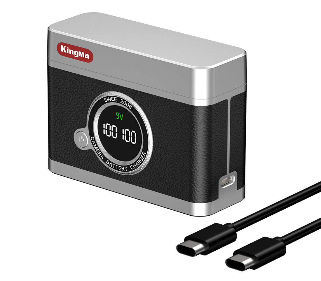 Зарядный кейс Kingma BM070-W126 для 2х Fujifilm NP-W126, черный