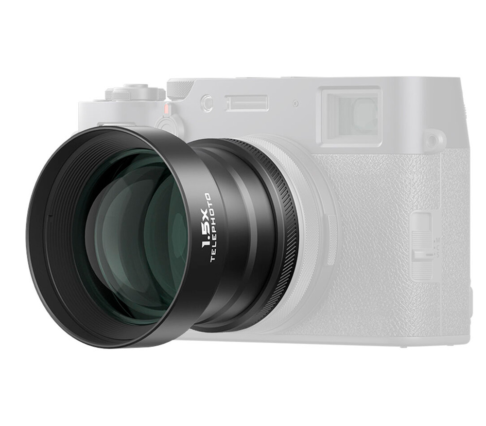 Телеконвертер Freewell 1.5x Telephoto для Fuji X100VI и X100V, черный