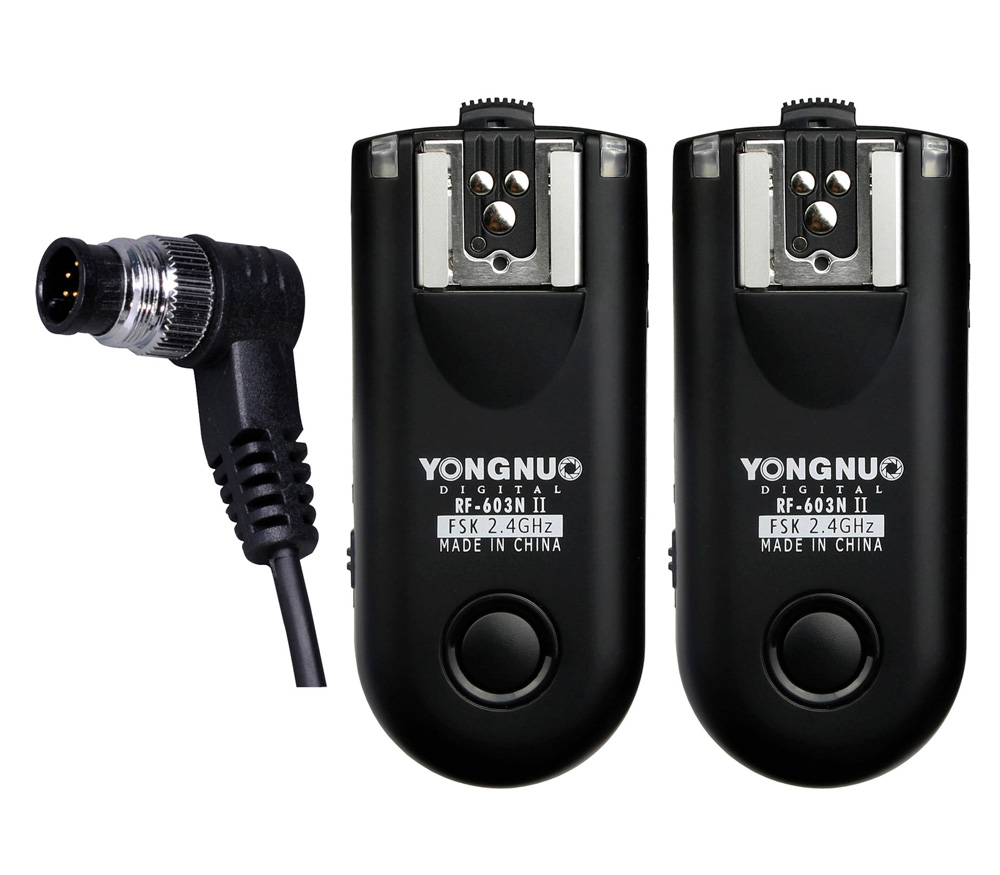 Трансивер + пульт ДУ Yongnuo RF-603N II N1 для Nikon, 1 пара