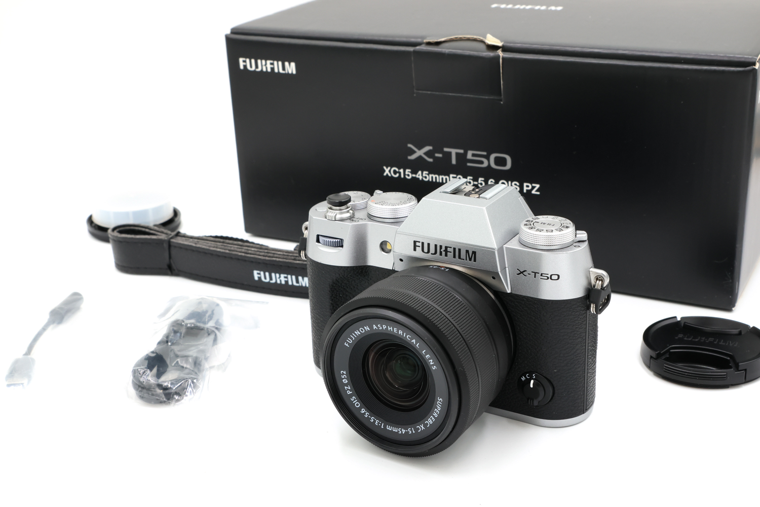 Беззеркальный фотоаппарат Fujifilm X-T50 Silver 15-45mm (состояние 5) (б/у)