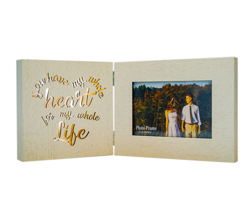 Фоторамка с подсветкой Fotografia 10x15 см, "You have my whole heart..." (FFL-847)