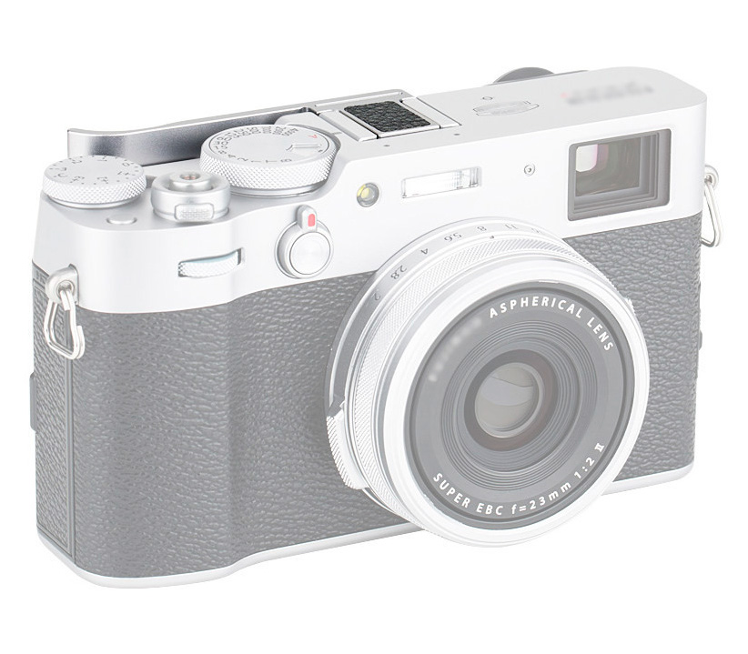 Упор для большого пальца JJC TA-X100V для Fujifilm X100-X100VI, X-E3, X-E4, серебристый