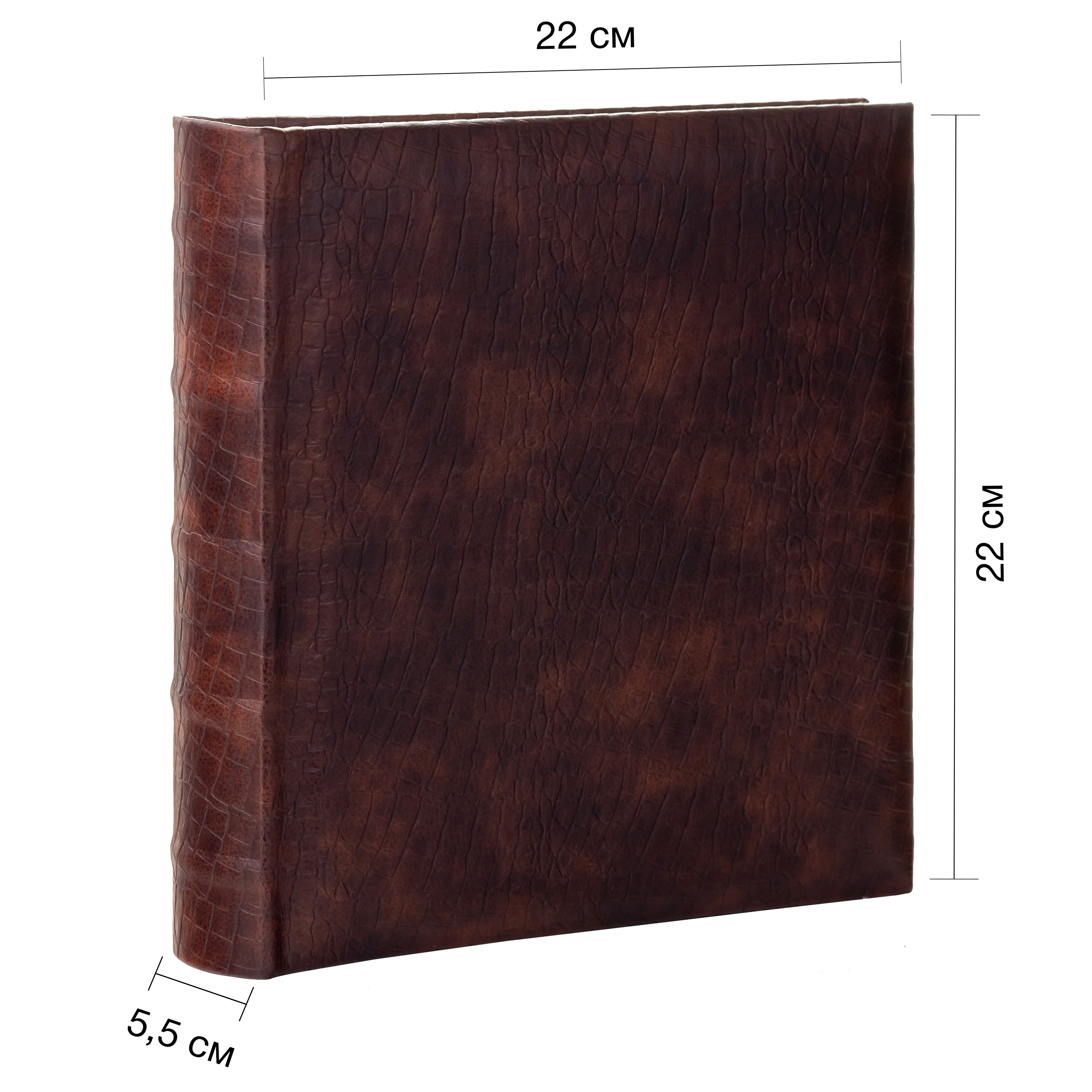 Фотоальбом Fotografia 10x15 см 200 фото, «Классика» эко-кожа, коричневый, FA-EBBM200-858