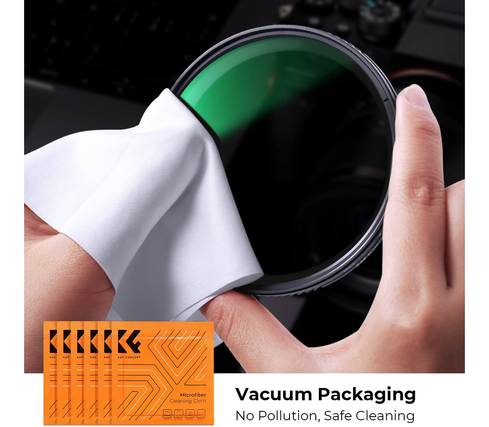 Набор для чистки оптики K&F Concept 1618, карандаш, груша, жидкость, 6 салфеток