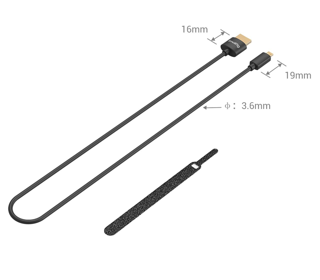 Кабель SmallRig 3043B Ultra Slim 4K HDMI, D-A, 55 см