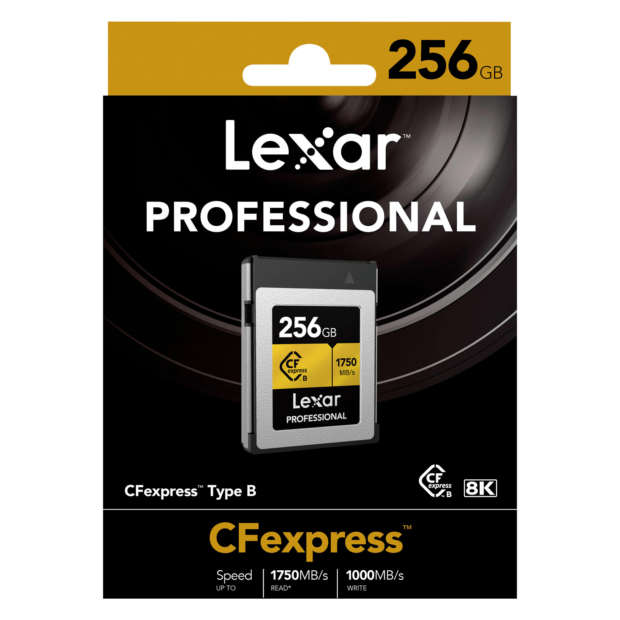 Карта памяти Lexar CFexpress 2.0 Type B 256GB Professional GOLD Series (R1750/W1500)