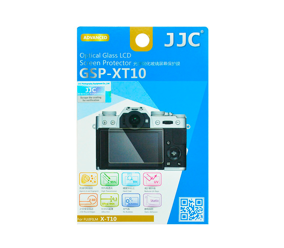 Защитное стекло JJC для Fujifilm X-T30 / X-T30 II / X-T20 / X-T10 / X-T100 / X-E3 / X-S10