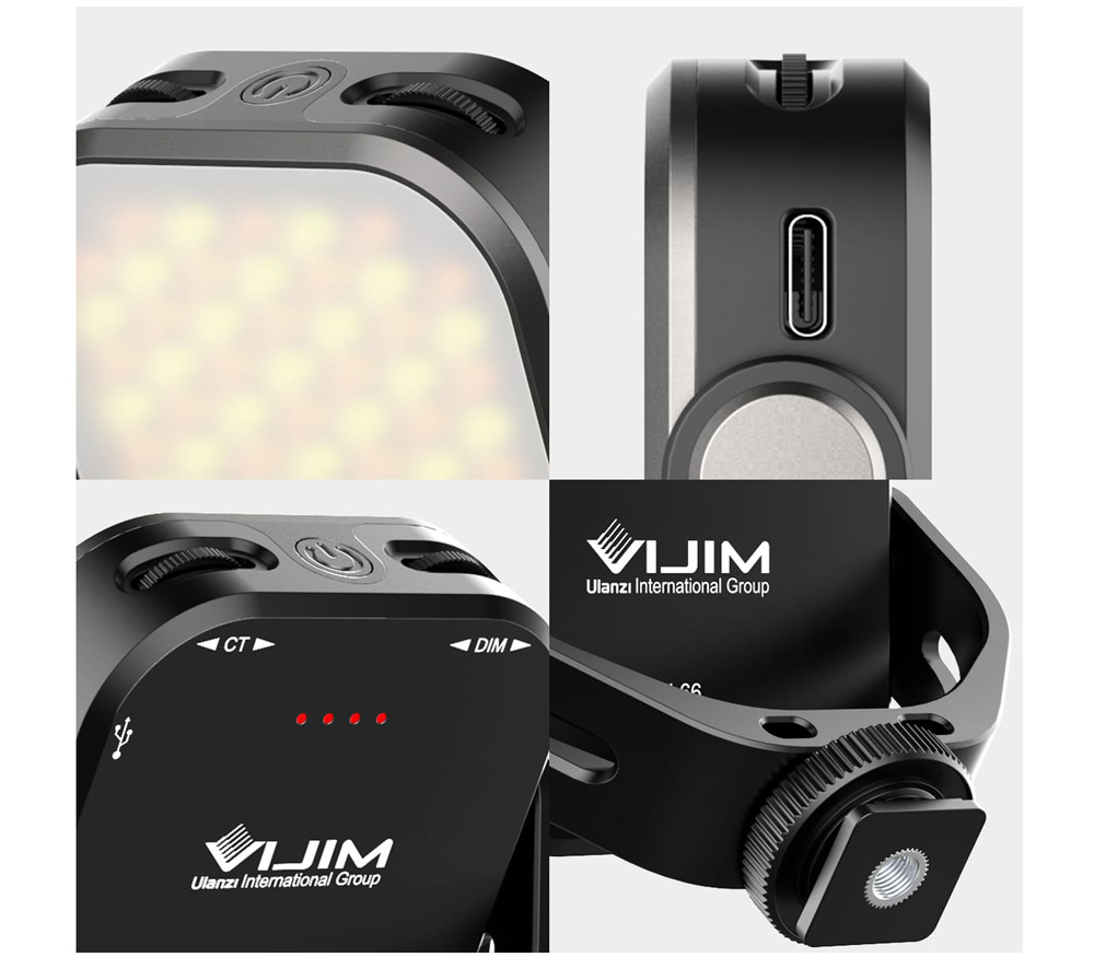 Осветитель Ulanzi VIJIM VL66 LED Video Light, 6 Вт, 3200-6500К, светодиодный
