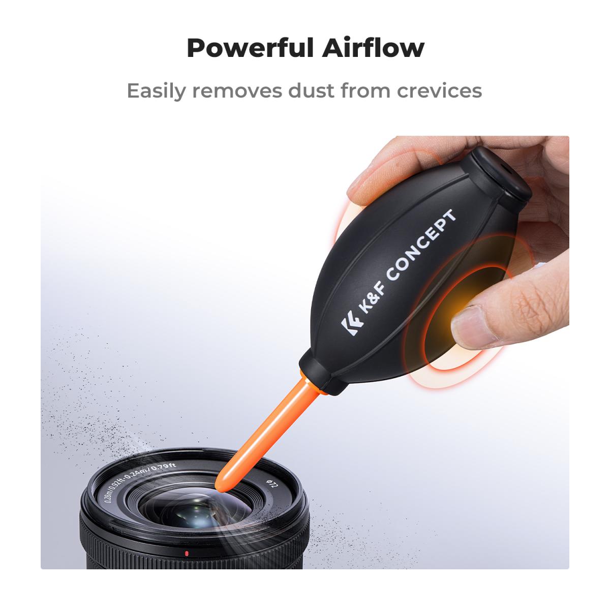 Воздушная груша K&F Concept KF08.045 Silicone Air Blower, черная