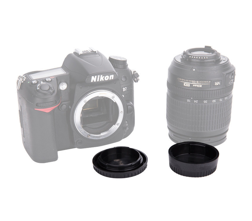 Комплект крышек JJC L-R2, для Nikon F (на корпус камеры, на объектив задняя)