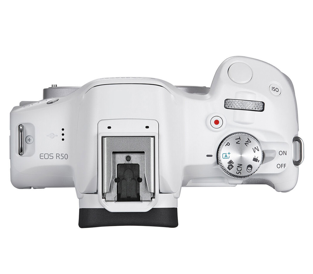 Беззеркальный фотоаппарат Canon EOS R50 Kit RF-S 18-45mm IS STM, белый
