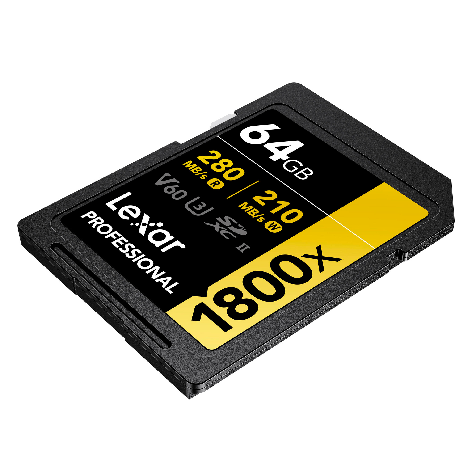 Карта памяти Lexar SDXC 64GB Professional 1800x UHS-II U3 V60 (280/210 MB/s)