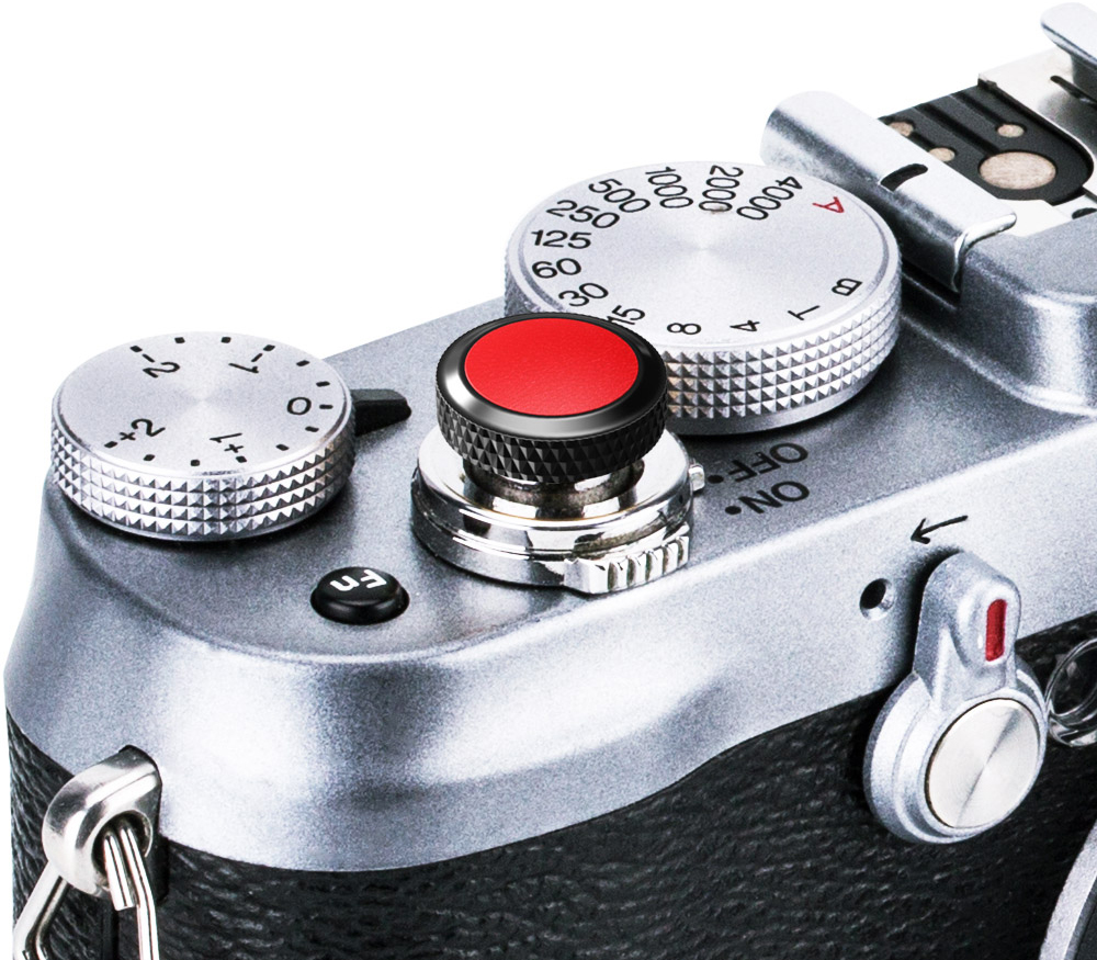 Спусковая кнопка JJC SRB-BK Red, мягкая, резьбовая, черная/красная