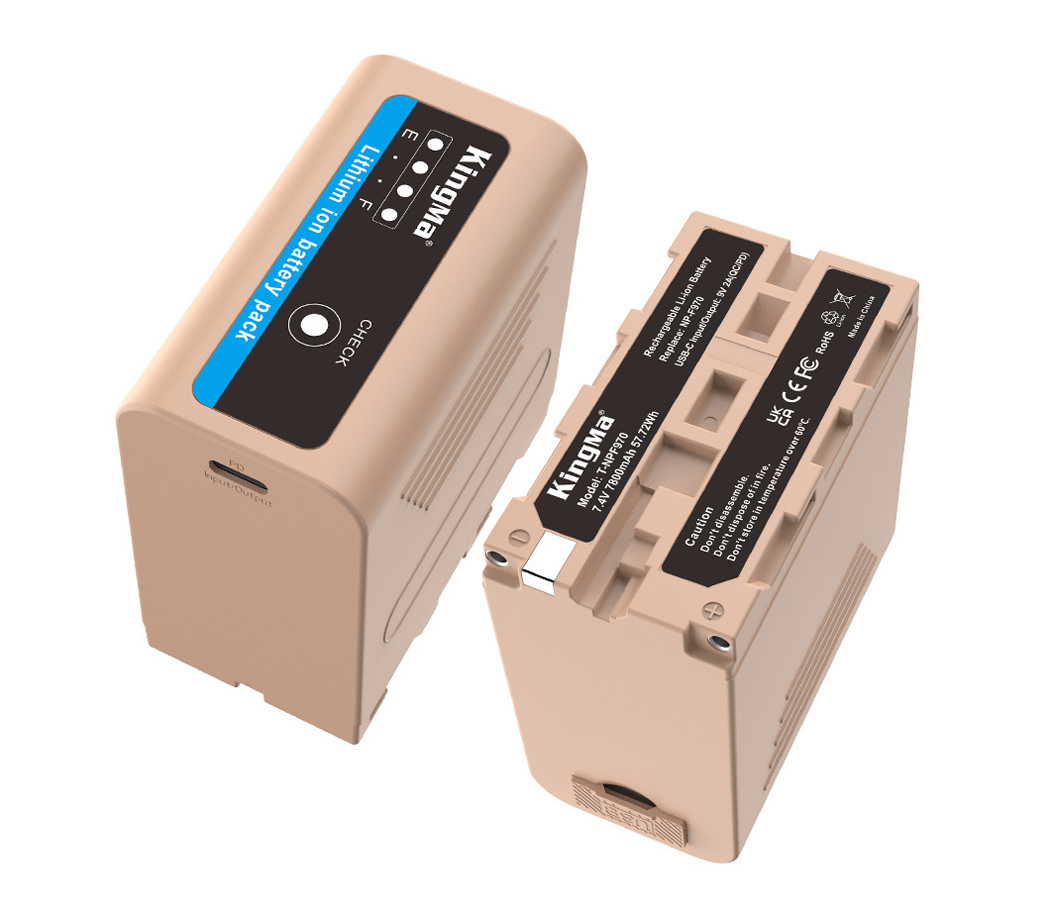 Аккумулятор Kingma NP-F970, 7800 мАч, зарядка USB-C PD 20W