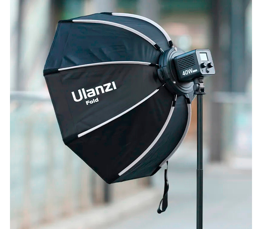 Октабокс Ulanzi LAS002-40 Octagonal Softbox 40cm, байонет Mini Bowens